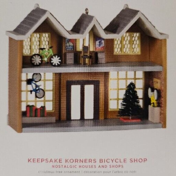 2022 Hallmark Christmas Ornament Keepsake Korners Bicycle Shop #39 Nostalgic - Picture 2 of 12